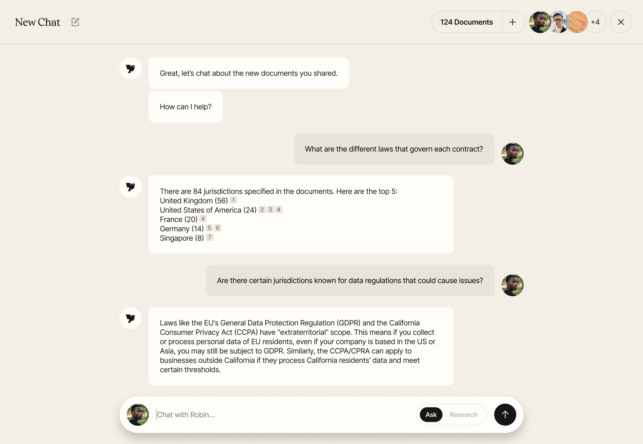 Home hero chat