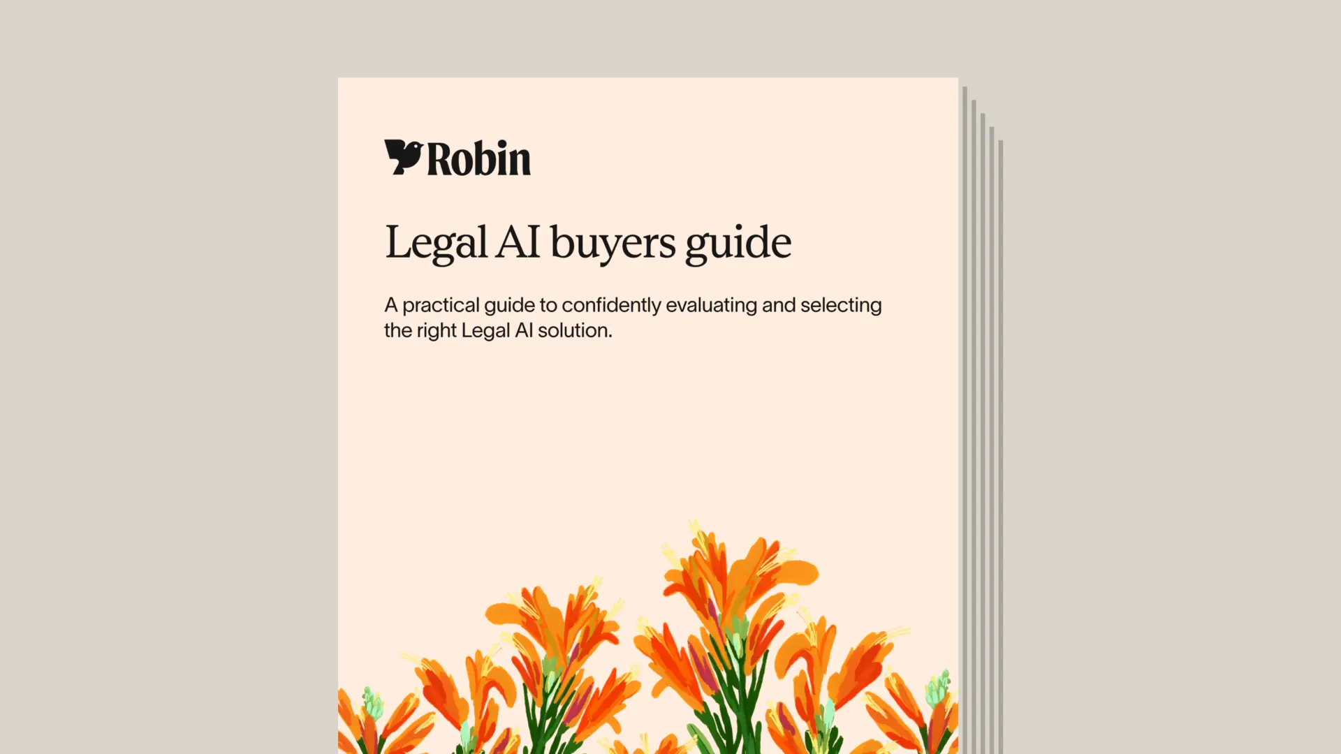 Legal AI buyers guide report cover