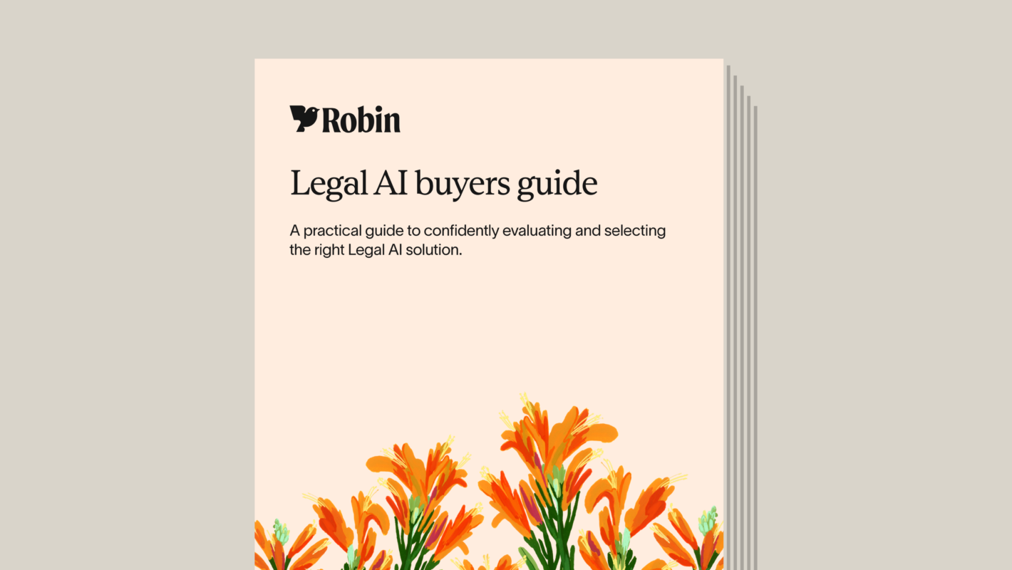 Legal AI buyers guide report cover